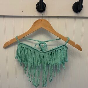 Roxy Aqua Fringe Bikini Top
